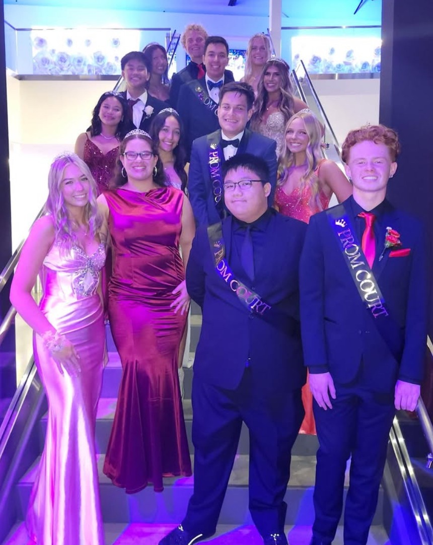 Here is our amazing Prom court all dressed up for the evening!