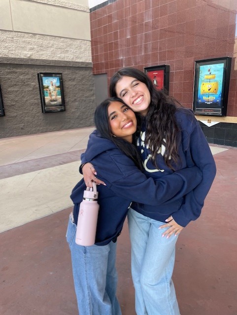 Maye Zarate '27 and her friend recently went to the movies!