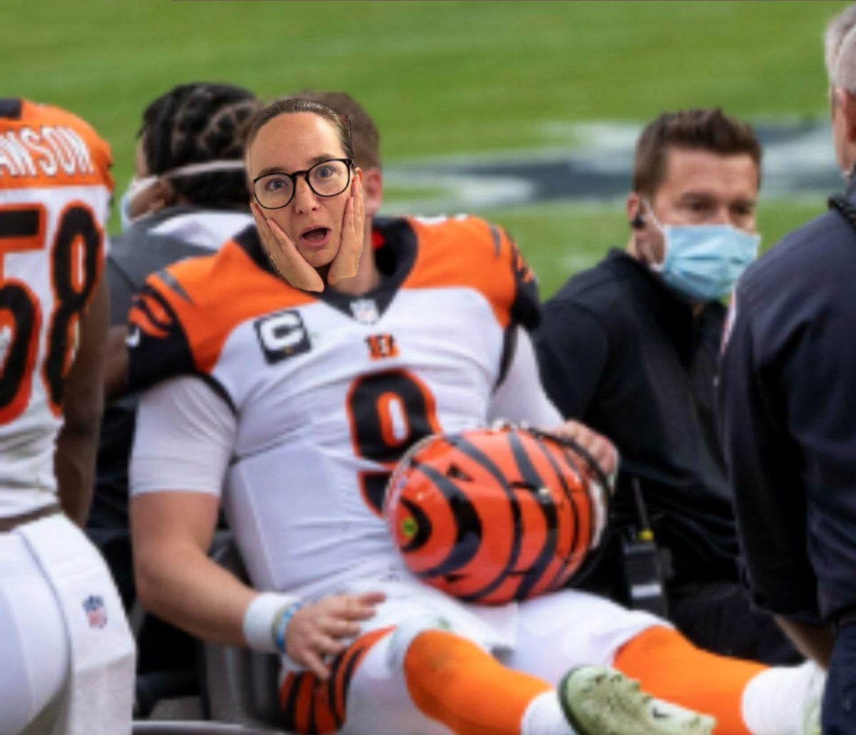 Ms. B is distraught after Joe Burrow hurt his toe. 