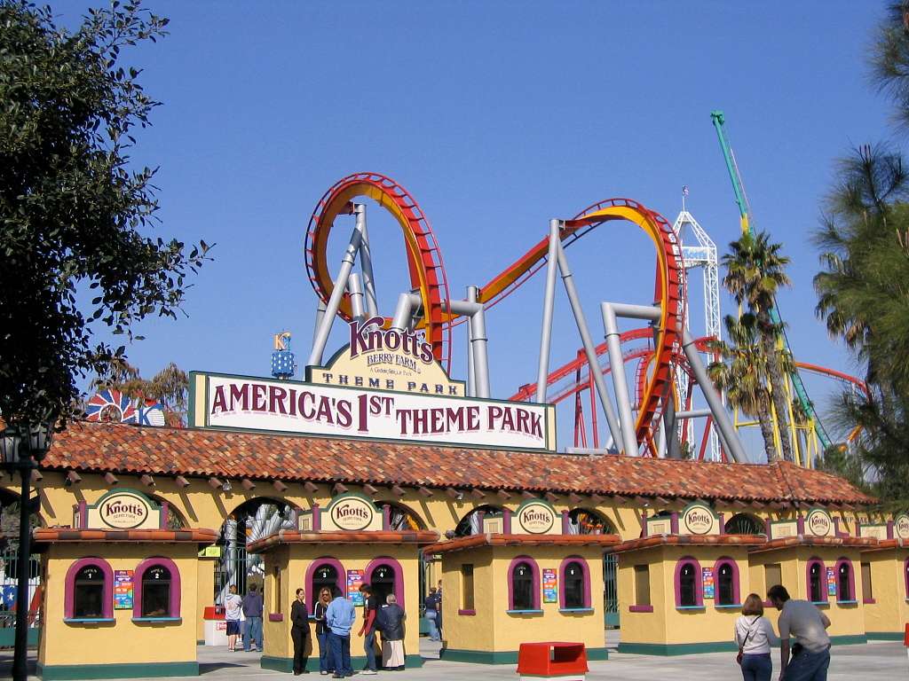 This is what all visitors see upon their entrance into Knott's Berry Farm, one of the oldest and most historic theme parks in America.