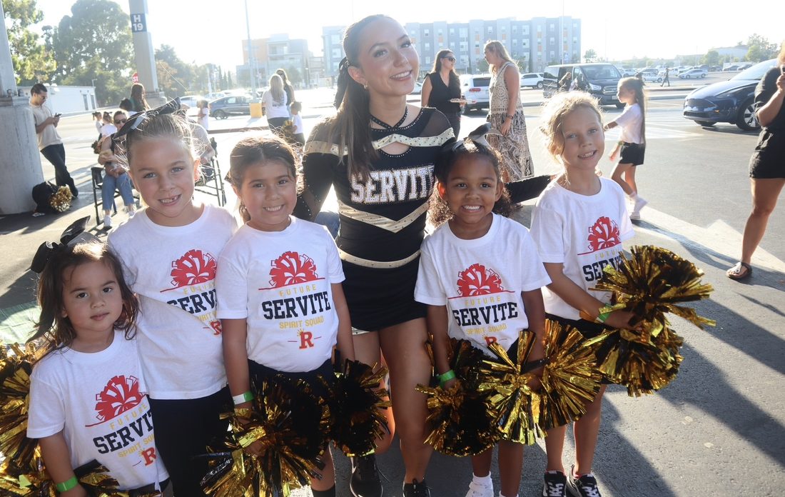 Sophia Fletchall '26 with the future Royals. 