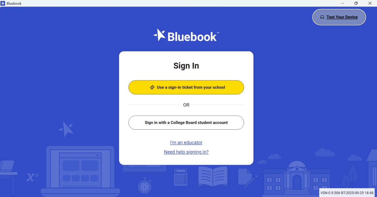 Students MUST download the Bluebook app before Thursday. 