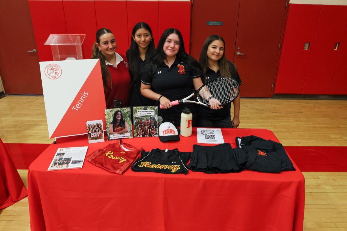 The tennis team was well represented at this year's Women in Sports Night.