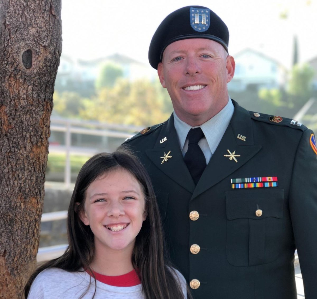 Kensie Schley honored her father this Veterans Day.