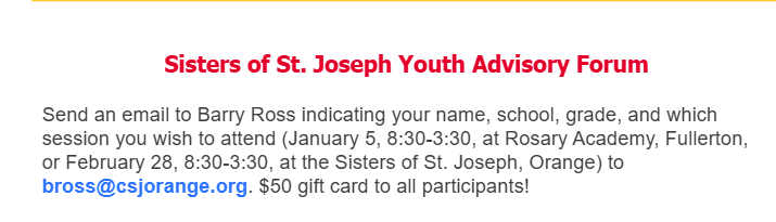 Make sure to sign up as soon as possible!