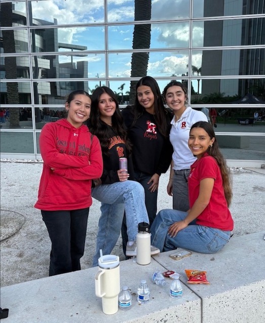 What a great photo of some Rosary Royals at the retreat last year!
