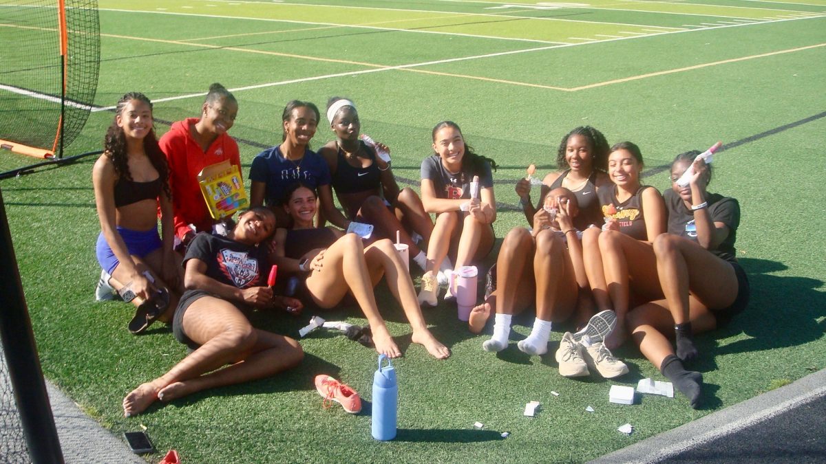 A popsicle after a hard practice is well-deserved! 