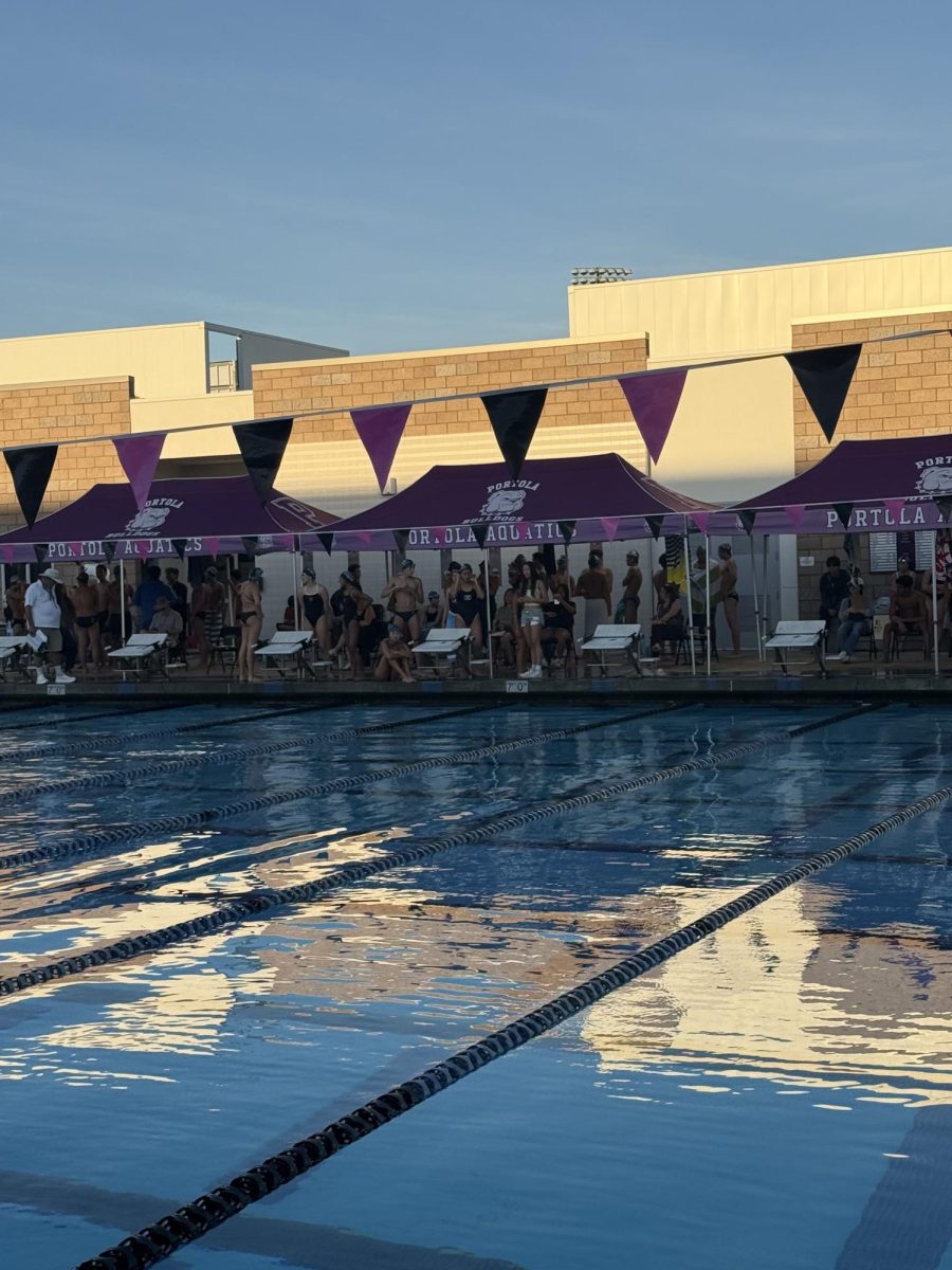 The swim team is ready for their meet against Portola!