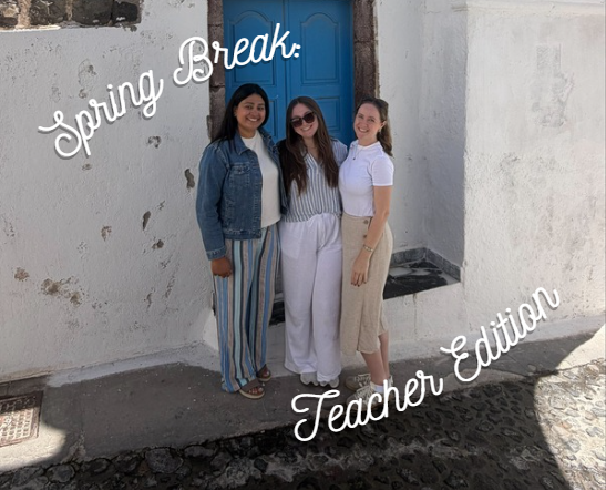 These teachers spent the break in Greece together.